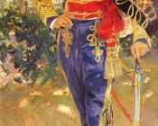 Retrato Del Rey Don Alfonso XIII con el Uniforme De Husares - 华金·索罗利亚·巴斯蒂达